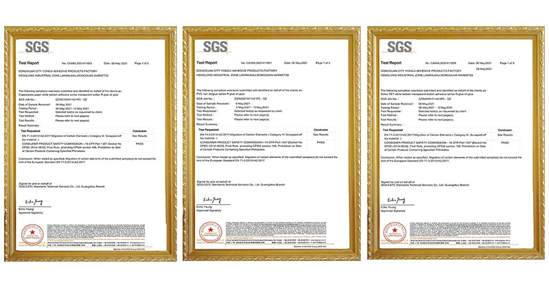 YUNGCHI certificates