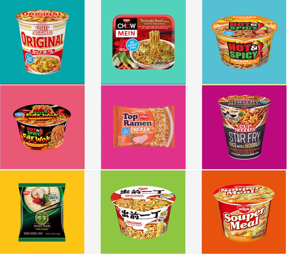 Nissin Food Labels