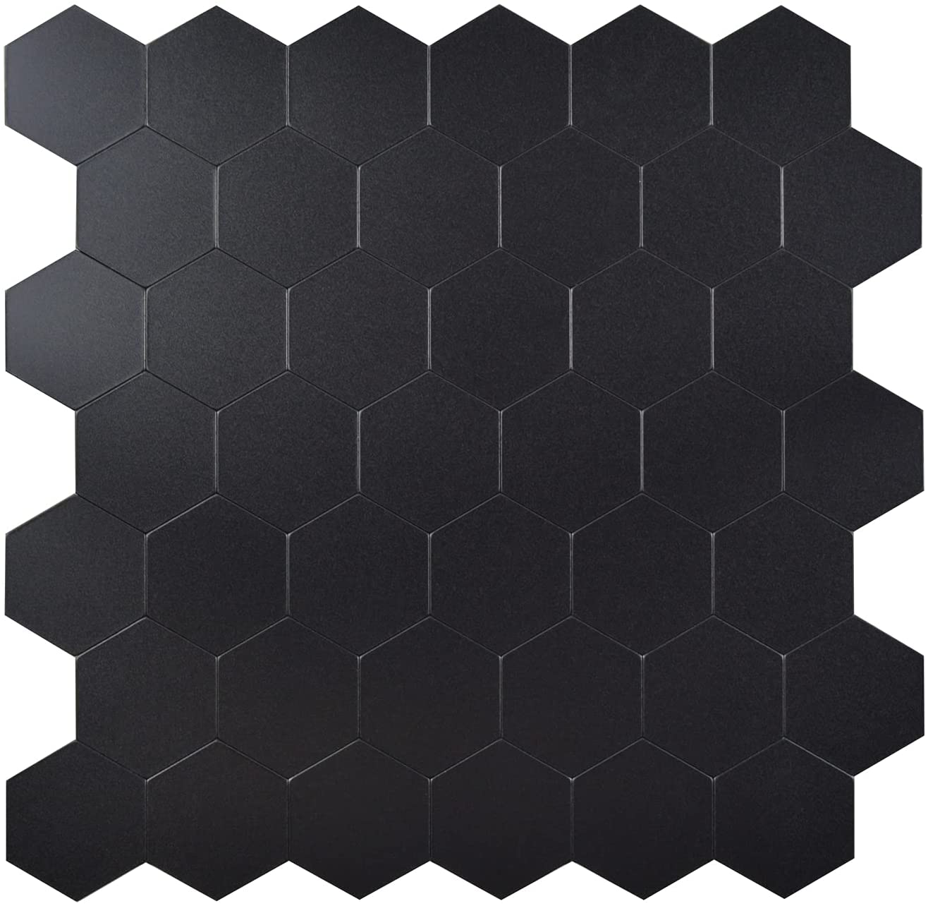 Black Hexagon PVC wallpaper stick and peel Backsplash 